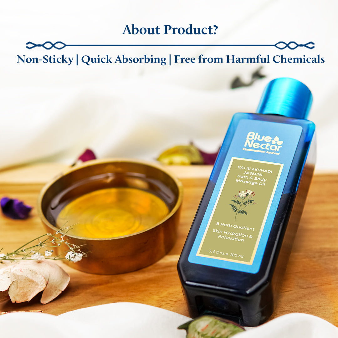 Non sticky Body bath oil