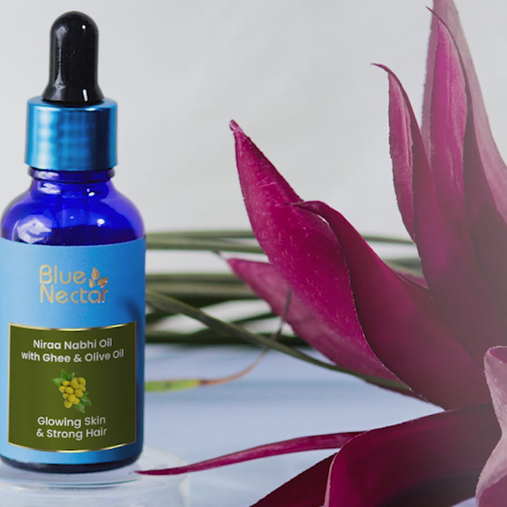 Nabhi Tel (Oil) with Ghee & Olive Oil for Skin Glow & Strong Hair (22 Herbs)